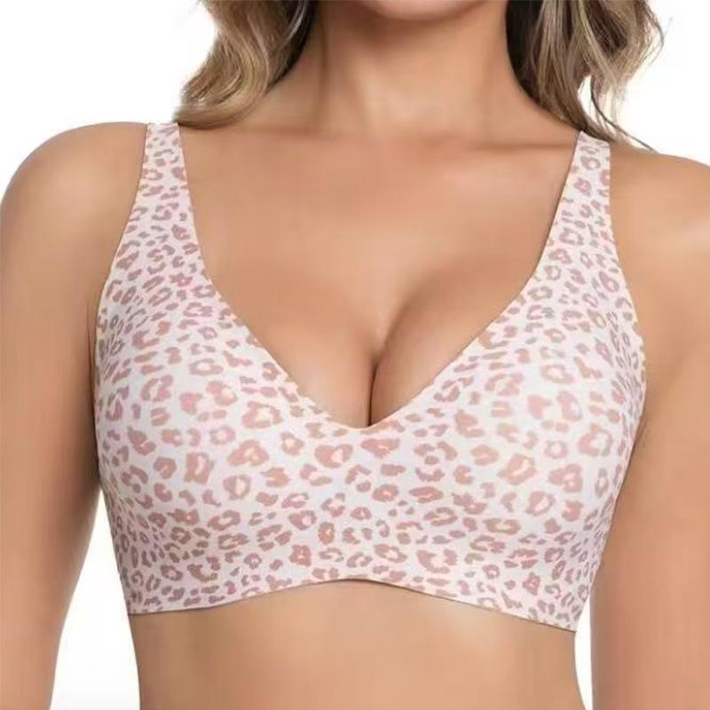 Seamless Wirefree Full Cup Bra for Women Comfortable Undergarment Summer Breathable Black/Beige M-2XL