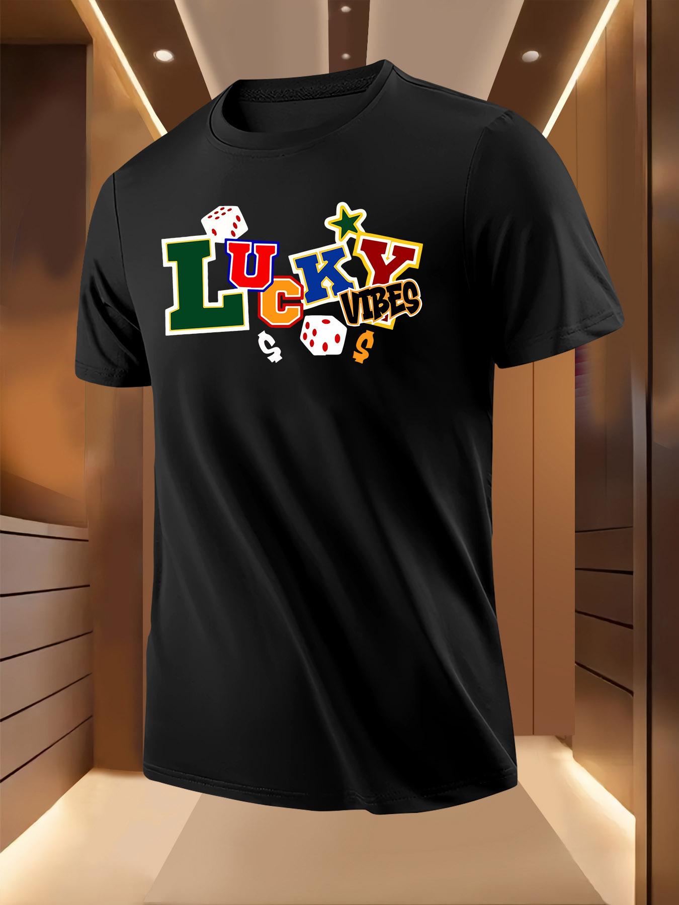 Lucky Vibes Graphic Tshirt Graphic Tshirt - Vibrant Dice ... XXL