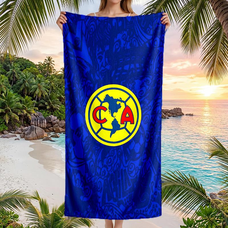Club Amrica Fashion Beach Towel: Ideal for Summer Adventures Soft, absorbent and quick drying suitable for swimming and bathing