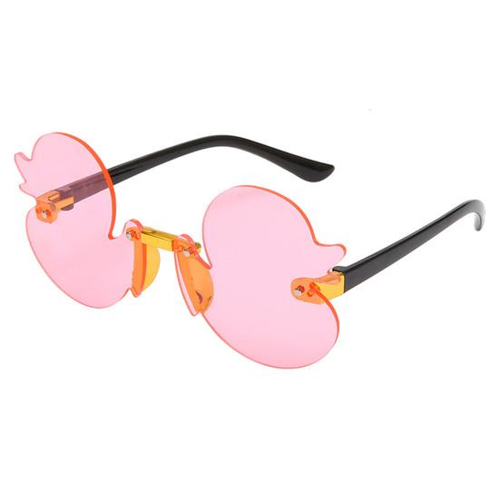 

Детские солнцезащитные очки в форме утенка, полупрозрачные, с защитой от УФ-лучей, защита от солнечного света, глаз, реквизит для фотосессии, летние пляжные солнцезащитные очки для девочек, каникулы розовый