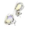 Les Trésors De Lily [I8911] - Silver Earrings 'Goddess Opal' Blue Opal