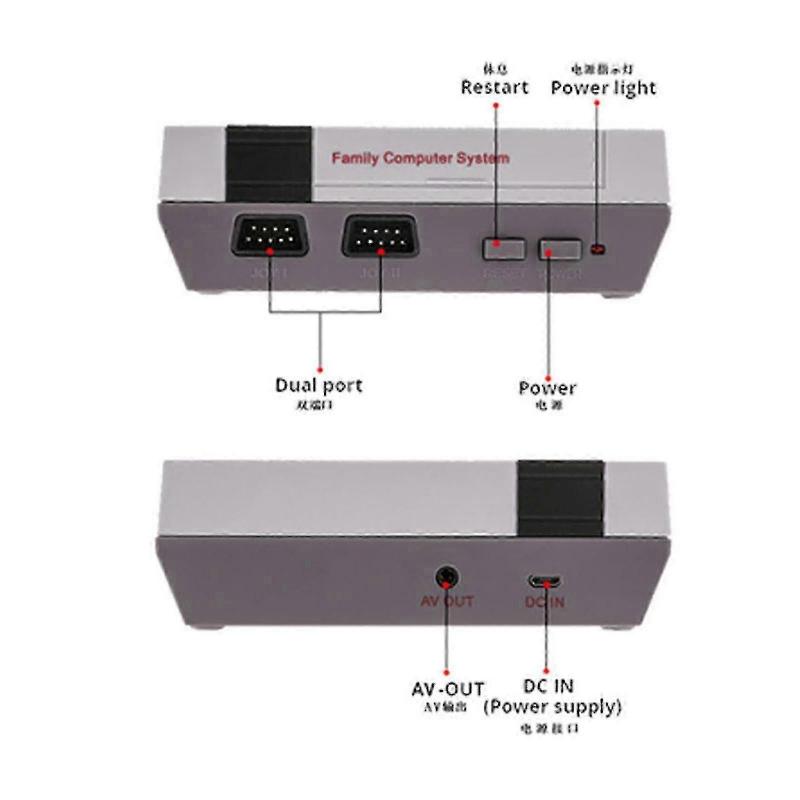 Mini zábavní systém Classic Edition s 620 videohrami, AV a HDMI HD výstupem, Plug and Play(fpk12)