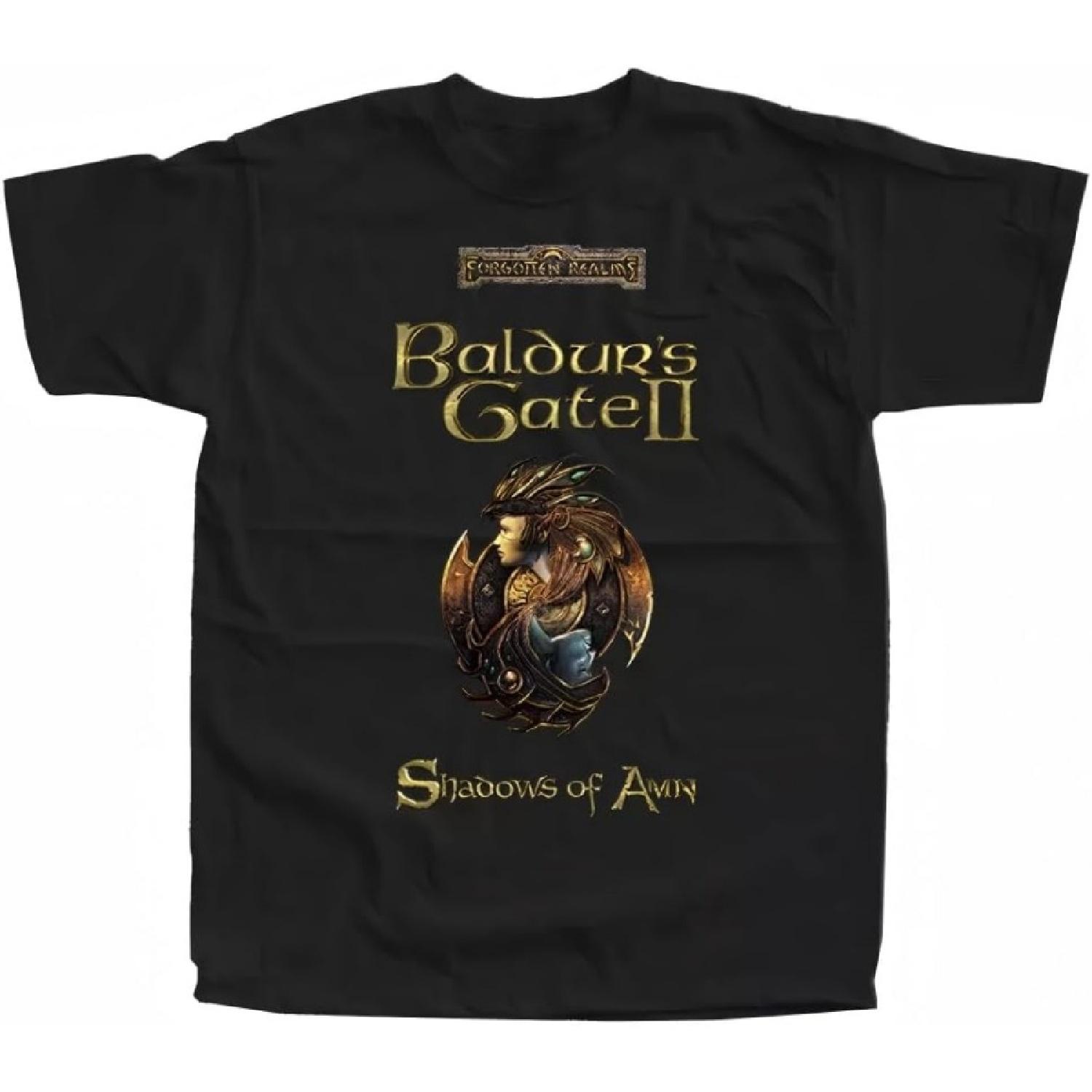 

GssUBnaT Baldurs Gate II Shadows of Amn, Computer Game, T-Shirt Black S чёрный