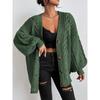 YYFS Suéteres de manga larga con estampado de colores sólidos informales de moda para otoño e invierno para mujer