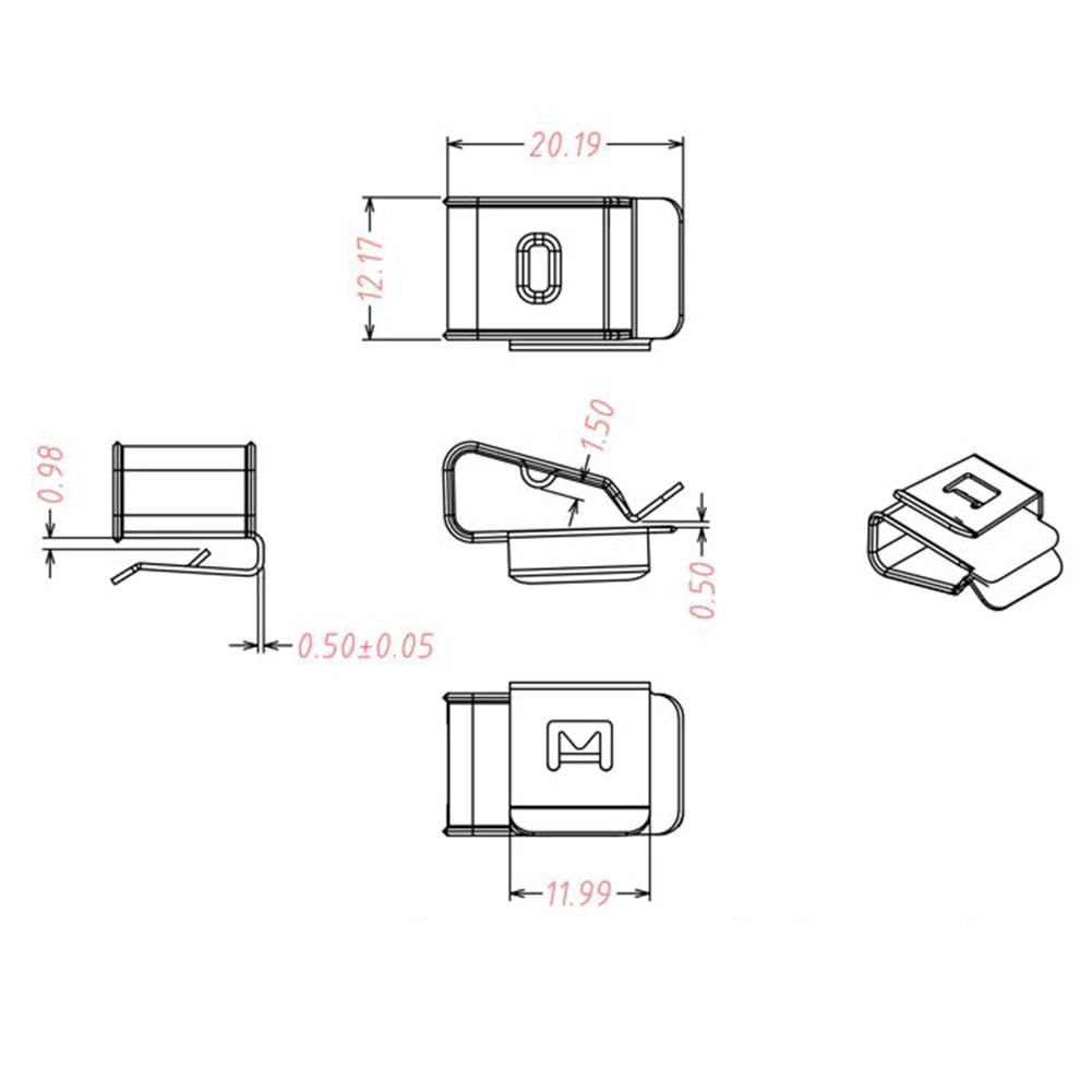 Brand New High Quality Solar PV Cable Clips Cable Clamp Stainless Steel 20/30/50/100pcs For Solar Mounting Frame