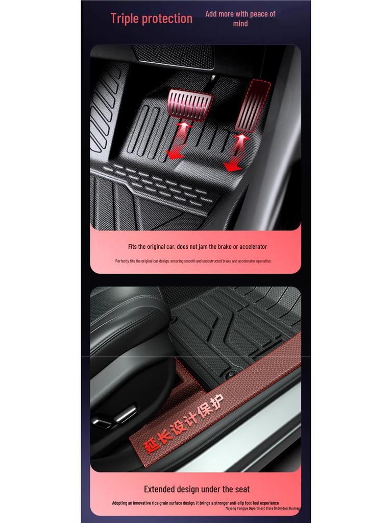 Compatible TPE Floor Mats for 2025 Geely Boyue L - Complete Interior Set