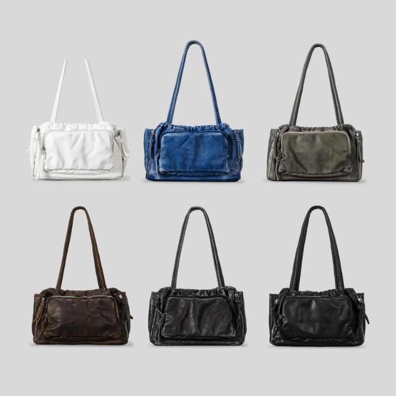 Retro Motorcycle Bag Versatile Pleated Single-shoulder Underarm Bag Women's Handbag