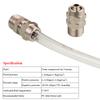 5Pcs Pneumatic Air Fitting PC4 6 8 10 12 14 16mm Thread M5 PT1/8  3/8 1/2 1/4 Quick Lock Connector For Pipe Tube Hose
