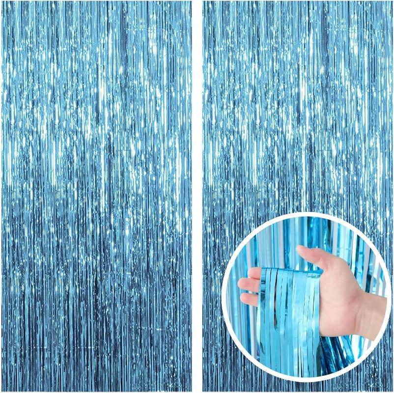 1m*2m Rain curtain party decoration Mother's Day birthday wedding bachelor party graduation merry Christmas backdrop curtain