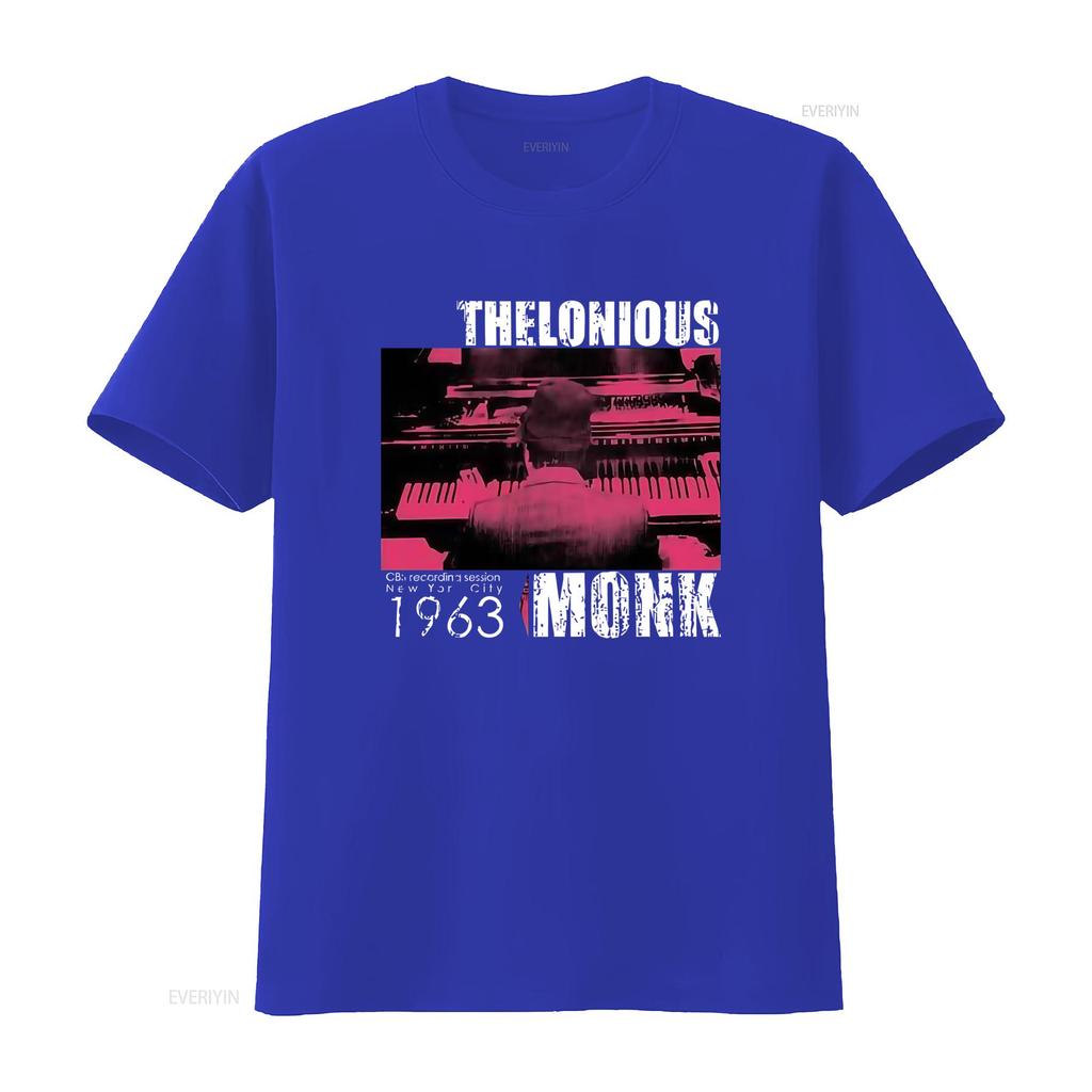 THELONIOUS MONK CBS Sessione di Registrazione New York City 1963 T Shirt da Uomo S M L XL 2XL Hi Fidelity Merch vintage Lavata