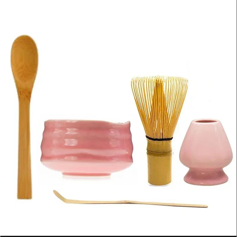 1/3/5 buc Bol Japonez Ceramic Roz Lucios pentru Matcha Tel pentru Ceai Matcha Chawan Suport Chasen Linguriță Site Cană Set Cadou pentru Ceremonie