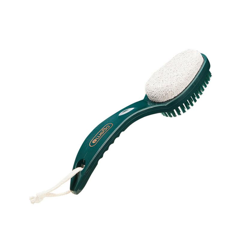 

2 в 1 Щетка для ног из пемзы, скраб с ручкой, отшелушивающее средство для удаления омертвевшей кожи, массажная щетка, инструмент для педикюра унисекс