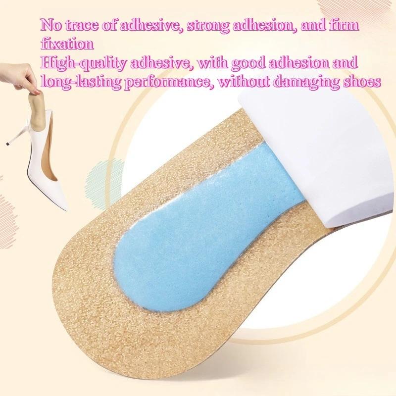 2Pair Cowhide Heel Protector Stickers Sneaker Heel Cushion Pads Leather Anti Slip Shoe Inserts Relieve Foot Pain Heel Liners