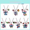 Cross-border New Christmas Pendant Cartoon Star Baby Stitch Necklace Anime Peripheral