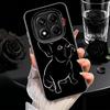 French Bulldog Black Desgin Soft Phone Case for Xiaomi Redmi Note 13 14 15 Pro Plus 12S 12 11S 11 11T 10S 10 Shockproof Cover Ba