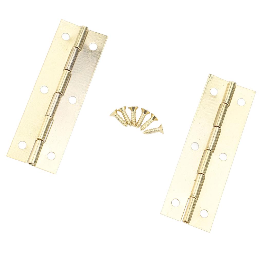 50 Pcs Door Hinge 58x19mm Vintage Hvy Duty Iron Folding Butt Hinge for Sewing NaMachine Table Cabinet