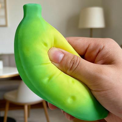 1PC Squeeze Fidget Toy Green Banana Color-Changing Squishys Slowly Rising Squeeze Toy Antistress Sensory Prank Pinch Toys