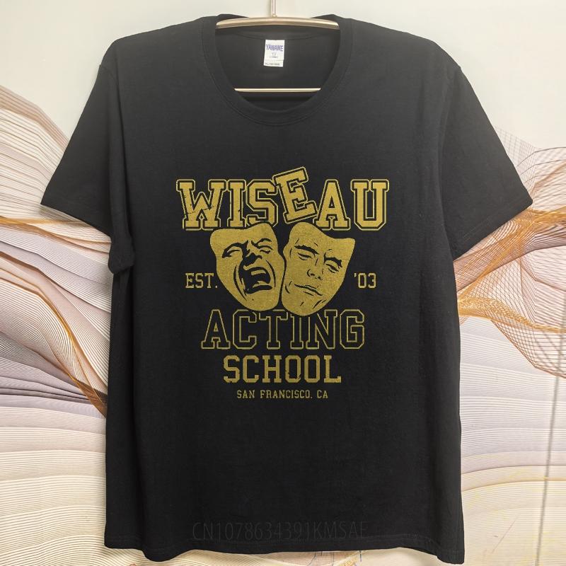 Graphic Summer Teenagers T Shirt Wiseau Acting School San Francisco California Short Sleeve Solid Color Crew Neck Top Tees
