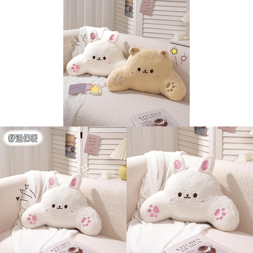 Cute Bunny Plush Pillow Large Cartoon Throw Cushion For Girls Bedroom Decor