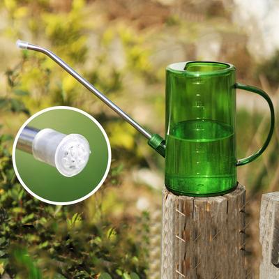 1/1.5/2L Long Mouth Watering Pot Household Transparent Watering Pot Garden Watering Pot Tool Large Capacity Plant Watering Can