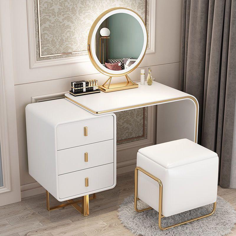 Modern Luxury Dressing Table Lights Mirror Makeup Nordic Dressing Table Cabinet Bedroom Furniture