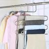 1pc Stainless Steel Multifunctional S Shaped Storage Pants Rack Magic 5 Layers Hanger