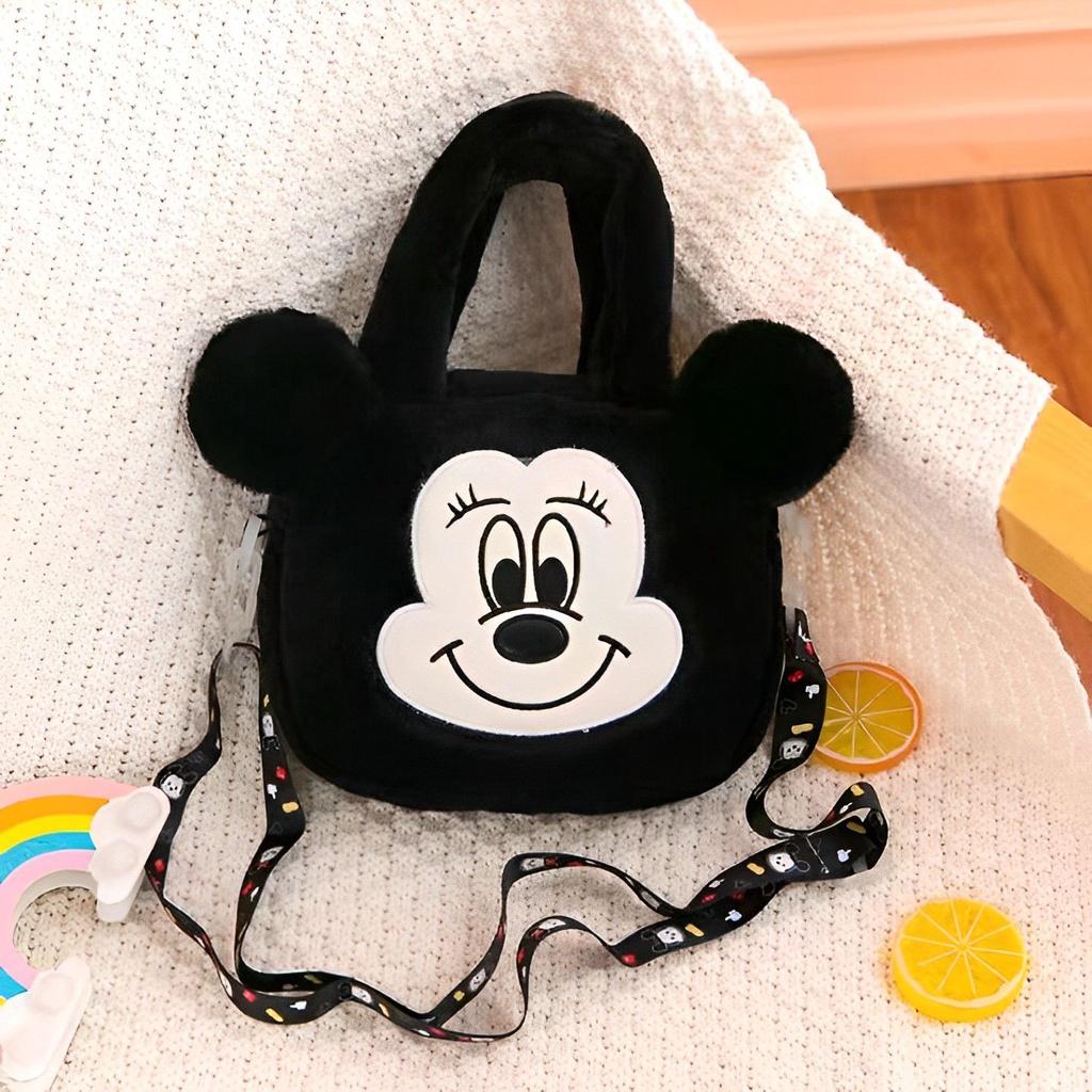Sanrio Stitch Plush Shoulder Bag Zip Close
