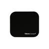 Fellowes Mouse Pad with Microban - Antibacterial Protection - Rubber Base - 23.2x19.9cm - Black-5933907