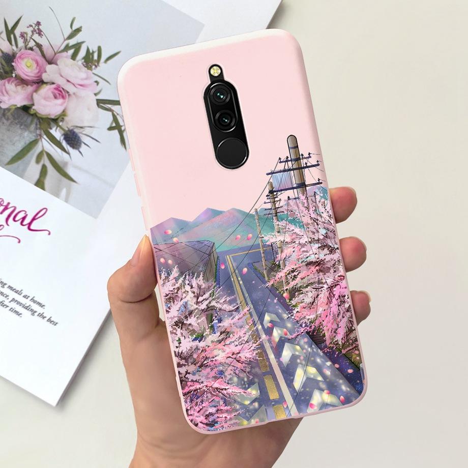 Liquid Silicone Cute Case for Xiaomi Redmi 8 Capa Protective Back Cover For Redmi Note 8 Pro Note8Pro Note 8T Bumper Redmi8 Case