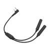 2 Pin K Port Walkie Talkie Radio Adapter Male to U 174/U Extension Cable Headset Adapter