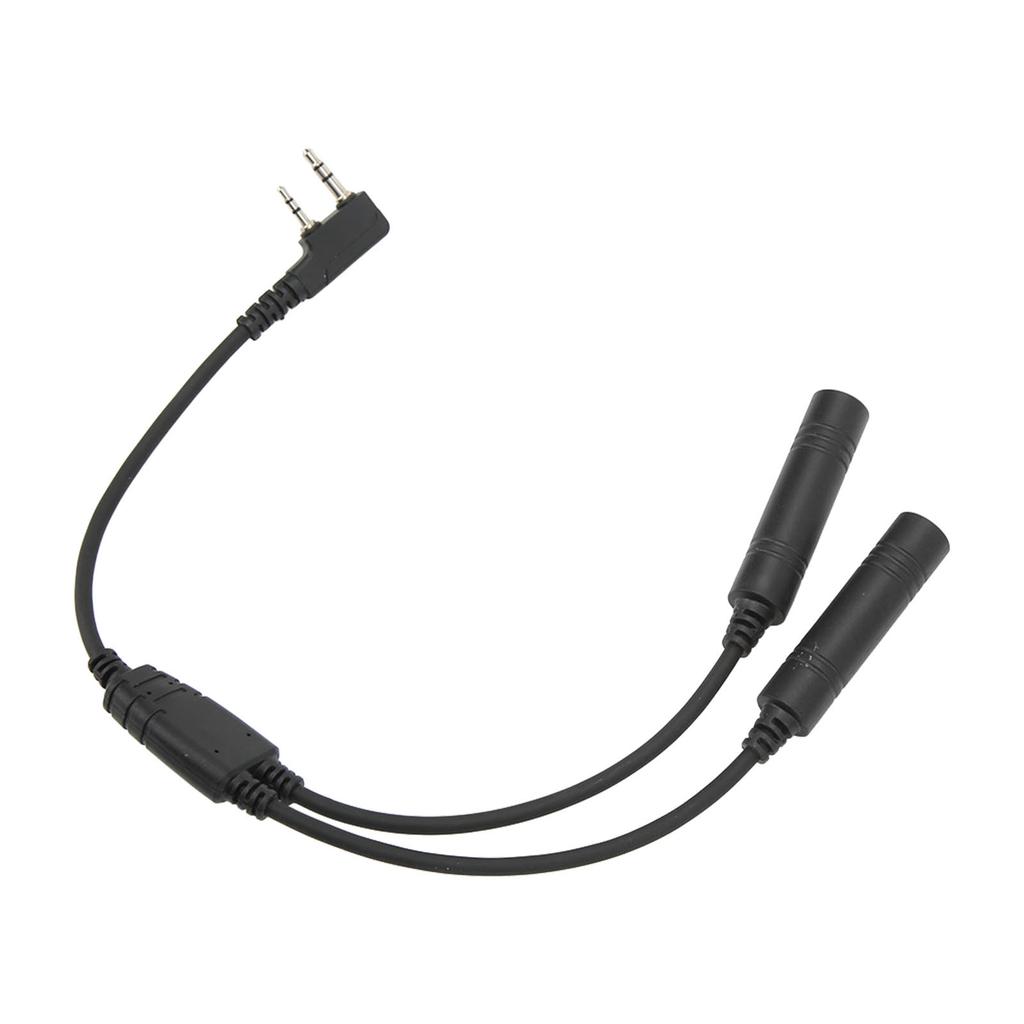 2 Pin K Port Walkie Talkie Radio Adapter Male to U 174/U Extension Cable Headset Adapter