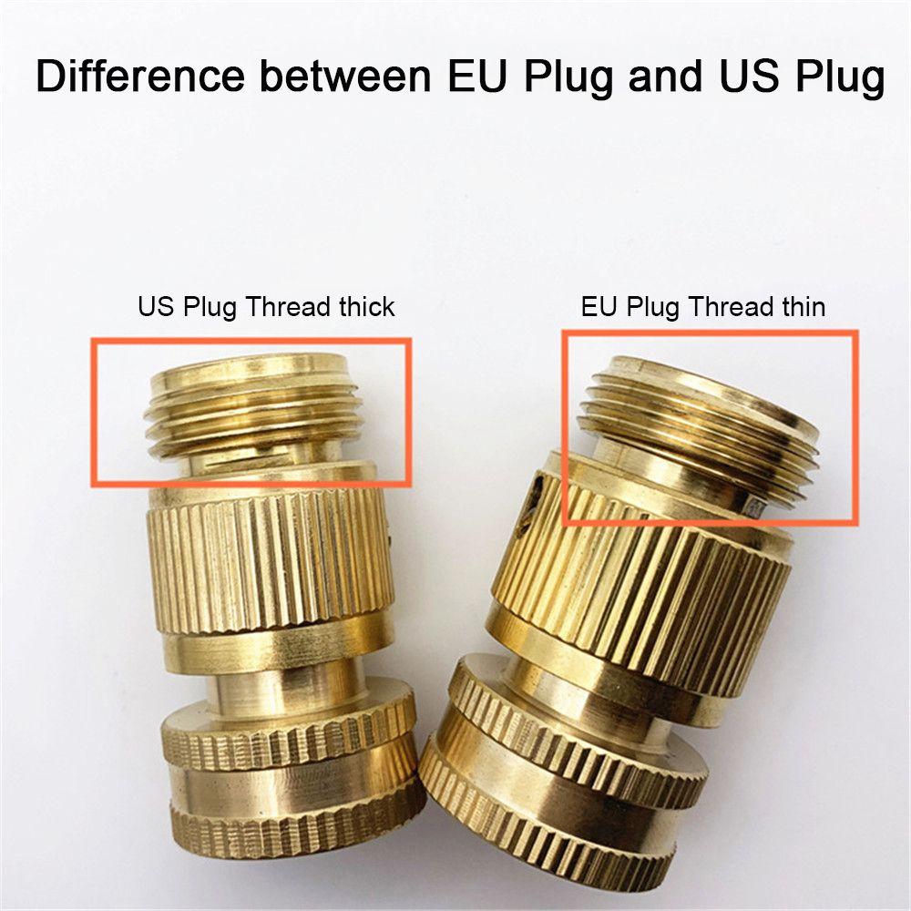 Garden Practical Solid Brass Hose Quick Connector Water Pipe Fit Female Male Thread Fitting Adapter