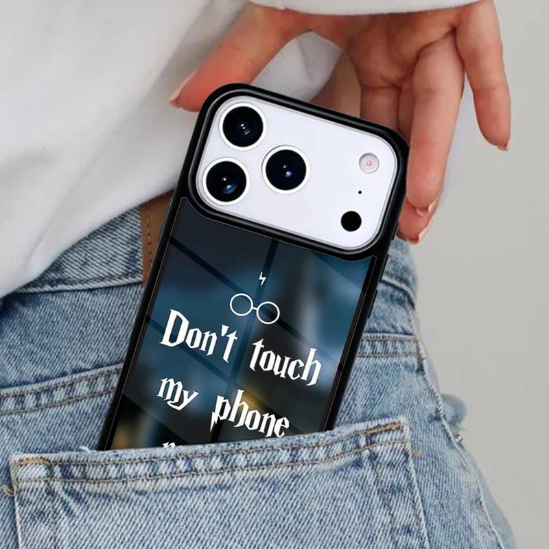 Don't touch my phone Phone Case for iPhone 16e 15 14 13 12 17 Pro Max Plus Air 17pro Cover Coque
