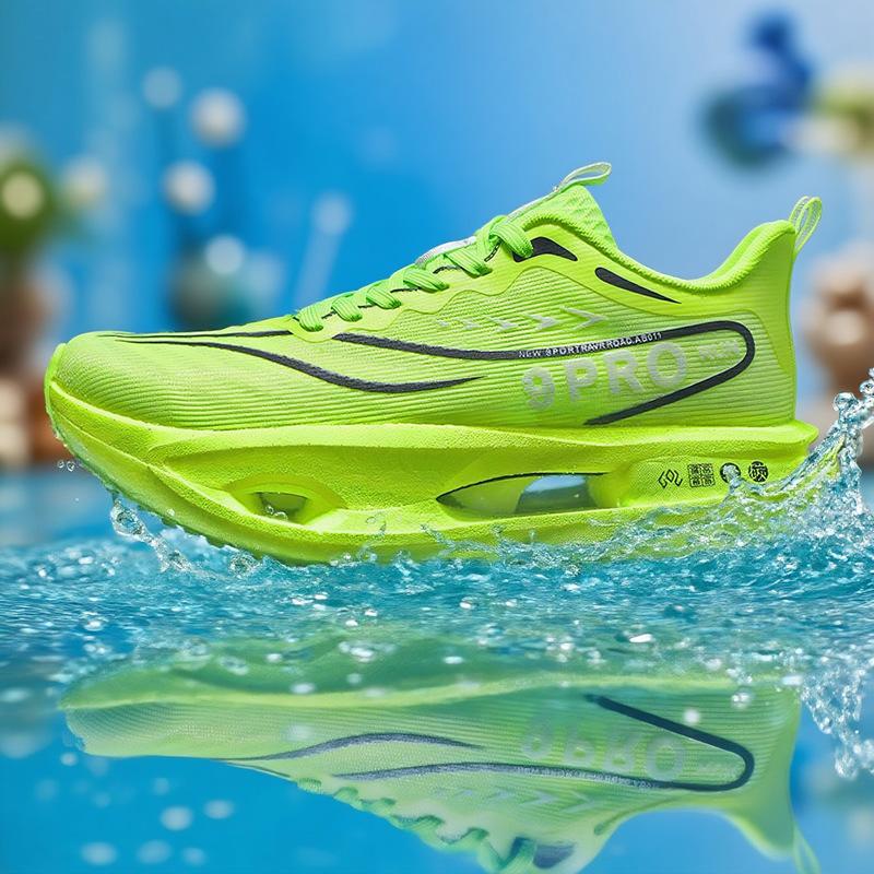 Men's shoes summer breathable mesh shoes soft sole wear-resistant cushioning carbon board technology running shoes casual sports shoes