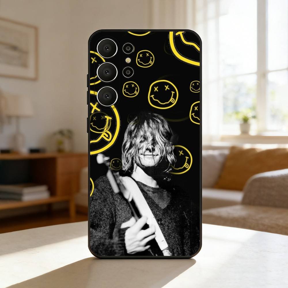 L-Lamentably N-Nirvana R-Rock Band Phone Case For Samsung S26,S25,S24,S21,S22,S23,S30,Ultra,S20,FE,Lite,10,9,Black Cover