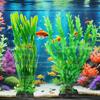 Artificial Aquarium Decor Plants Underwater Water Grass Aquatic Plastic Plants for Fish Tank Aquarium Landscape Decoration
