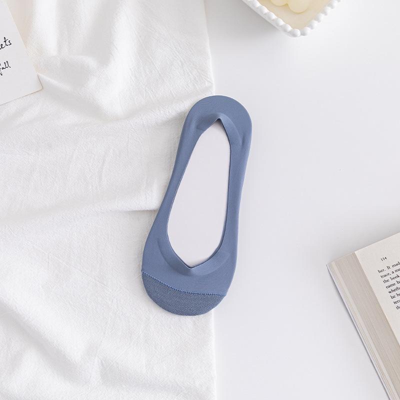 

Женские ультратонкие хлопковые носки-невидимки с низким вырезом и противоскользящим силиконом One Size