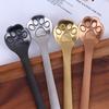 1Pc Stainless Steel Coffee Dessert Spoon Cat Paw Claw Spoon Stirring Spoon