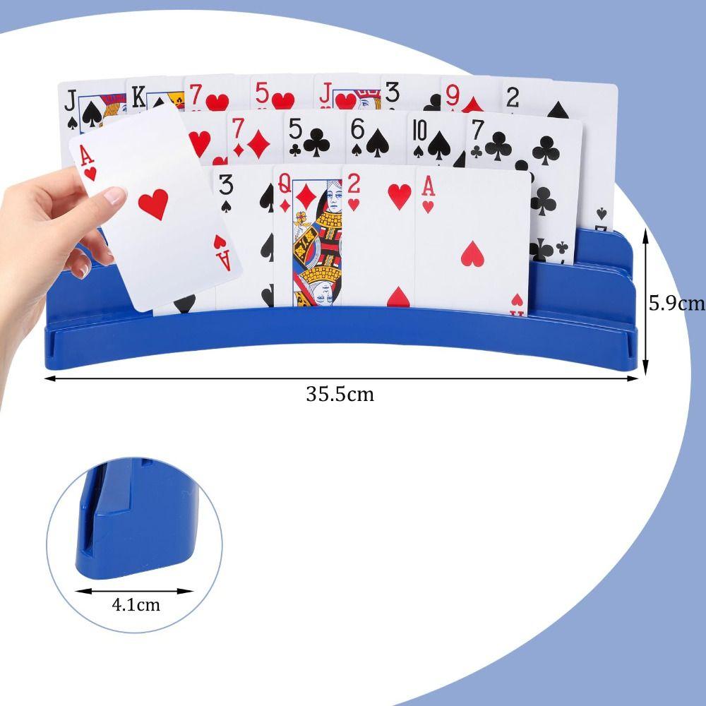Three-Layer Playing Cards Holders Expandable Hands Free Card Holder Family Card Game Nights