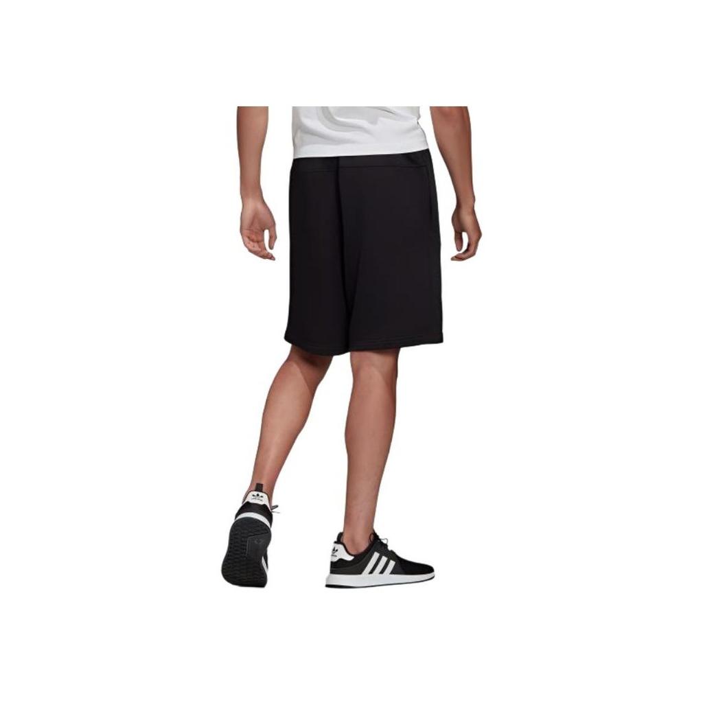 Adidas Originals Trébol Color Sólido Pantalones Cortos Casuales Hombre Parte Inferior Negro FM2263