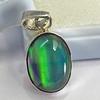 Natural Opal Pendant 21 ct Oval Gems 925 Sterling Silver October Birthstone for Gem Collections