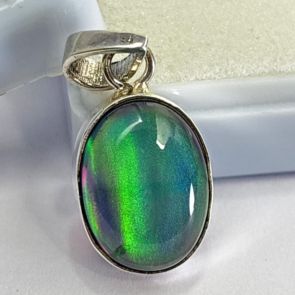 Natural Opal Pendant 21 ct Oval Gems 925 Sterling Silver October Birthstone for Gem Collections