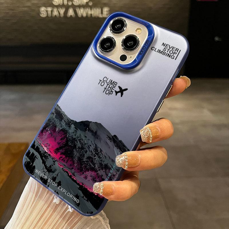 Mountain Peak Aircraft IMD Phone Case For iPhone 17 15 Pro Max Cases iPhone 11 12 13 ProMax 14 16 Plus 7 XS XR Shockproof Fundas