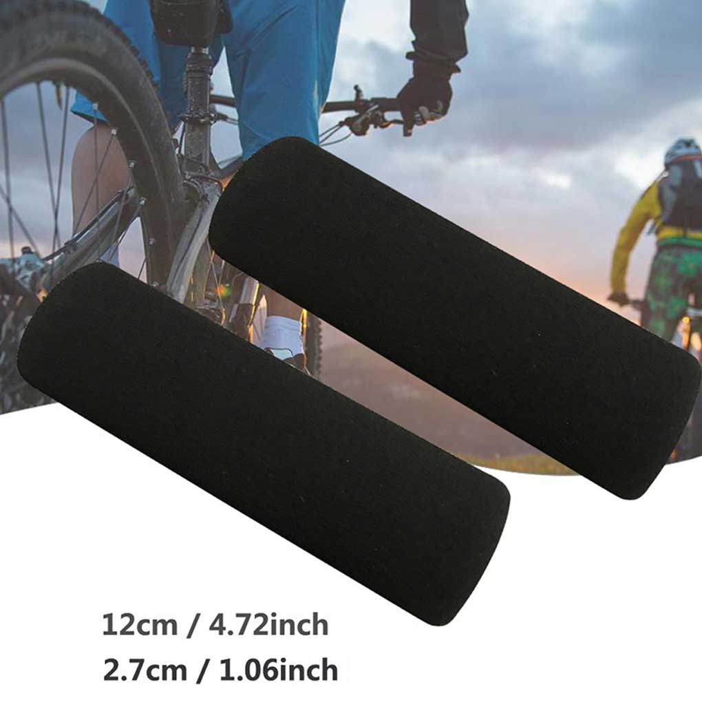 2 Pieces Motorcycle Handlebar Foam Covers Slip-on Non-slip Anti-vibration Sleeve Grips for 3.17-3.68cm Replacing Parts
