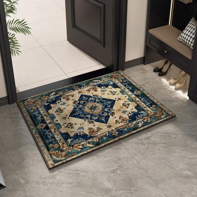 Tappeto Stile Bohémien Bagno Assorbente Antiscivolo Zerbino Ingresso Stile Retrò Decorazione Casa