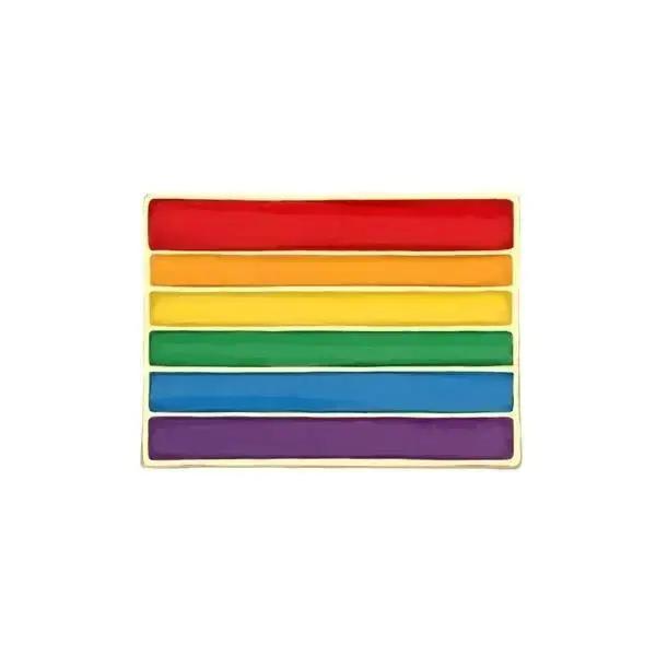 LGBT Pride Month Rainbow Enamel Pins Unisex Jewelry Gifts Rainbow Flag Badge