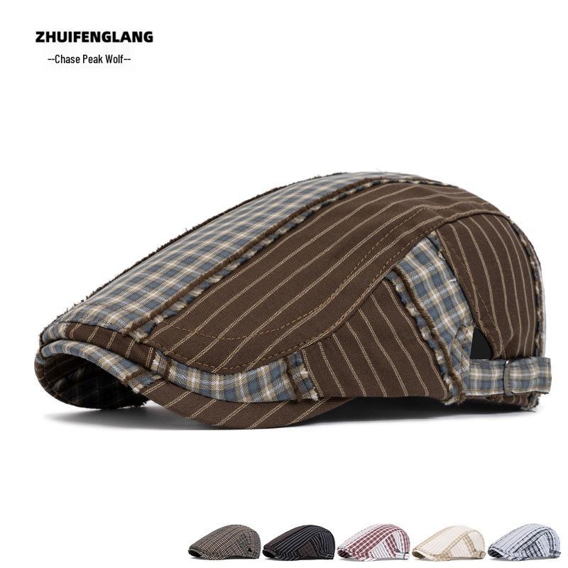 Men's and Women's Spring/Summer Fashion Cap: Versatile Duckbill, Flat Cap, Newsboy, and Beret Hat Styles