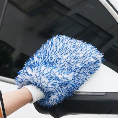 Car Wash Microfiber Chenille Gloves Thick Car Cleaning Mitt Wax Detailing Waterproof Brush Auto Care Double-faced