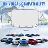 Windshield Cover for Ice and Snow, 5-Layer Material Protection Windshield Snow Cover, Car Windshield Snow Cover with Side Mirrors Cover, Fits for