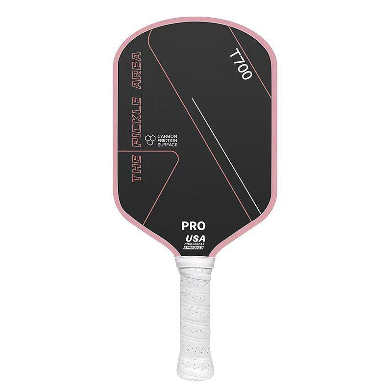 T700 Carbon Fiber Pickleball Paddle with Cloth Texture Frosting, 16mm Thickness, Professional Competition Quality.